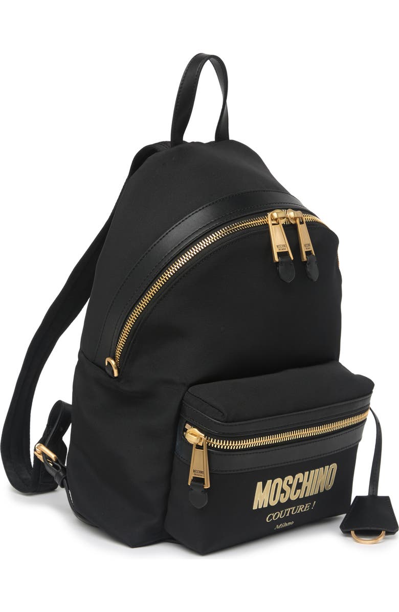 Moschino Logo Print Mini Backpack, Alternate, color,