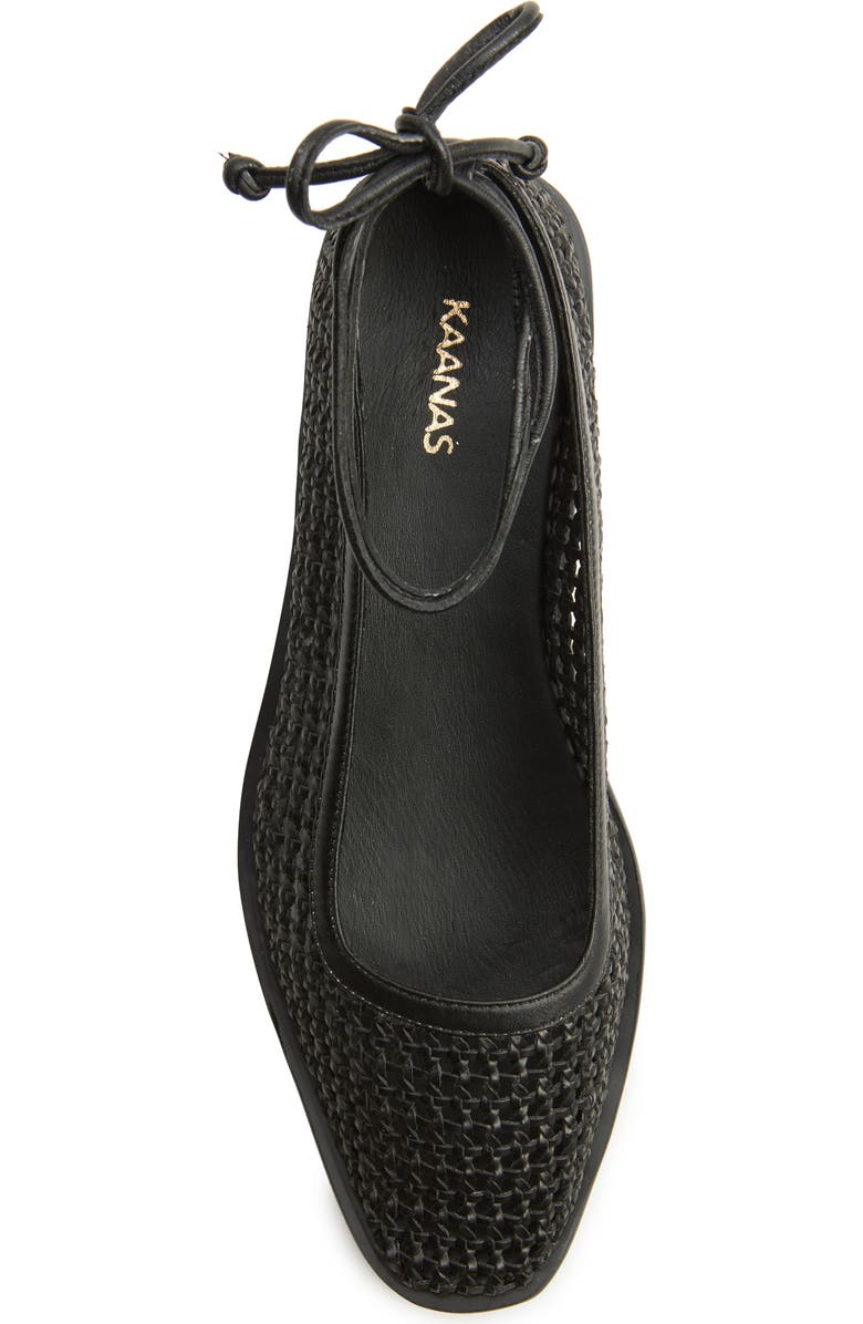 Kaanas Nana Woven Ankle Wrap Ballet Flat, Alternate, color,