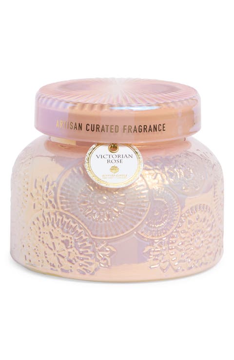 Victorian Rose Decorative Garden Jar Candle