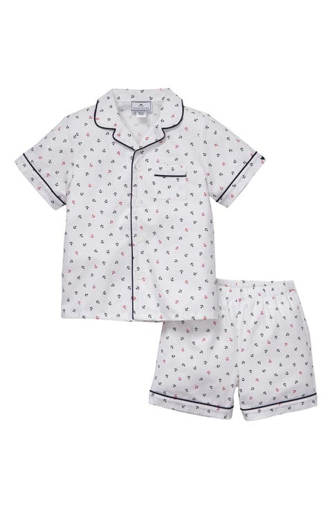 Kids' Anchors Print Short Pajamas (Baby)