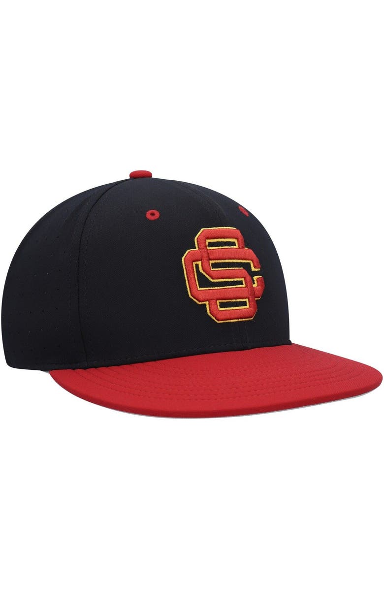 Nike Men's Nike Black USC Trojans Aero True Baseball Performance Fitted Hat, Alternate, color, 