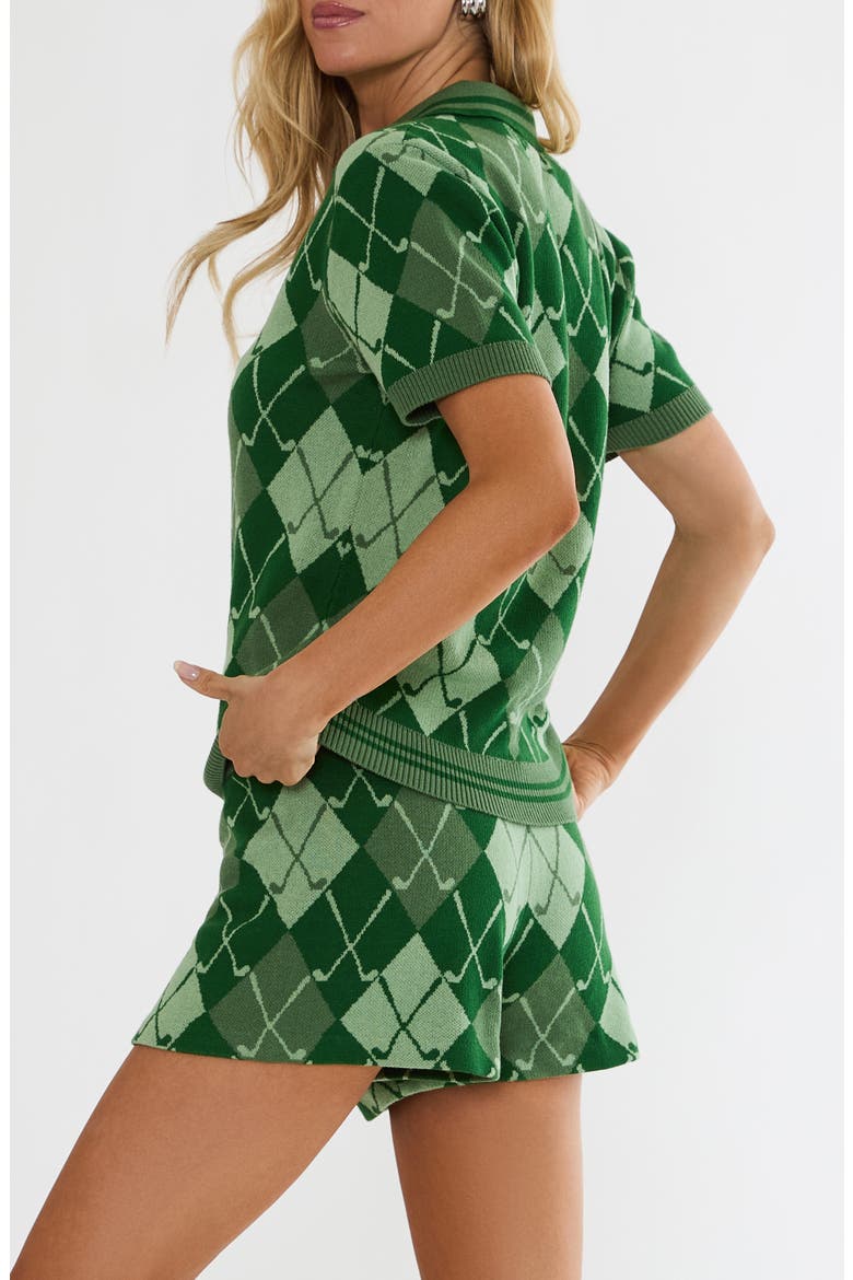 Giana Argyle Cotton Blend Sweater, Alternate, color, CLUB ARGYLE