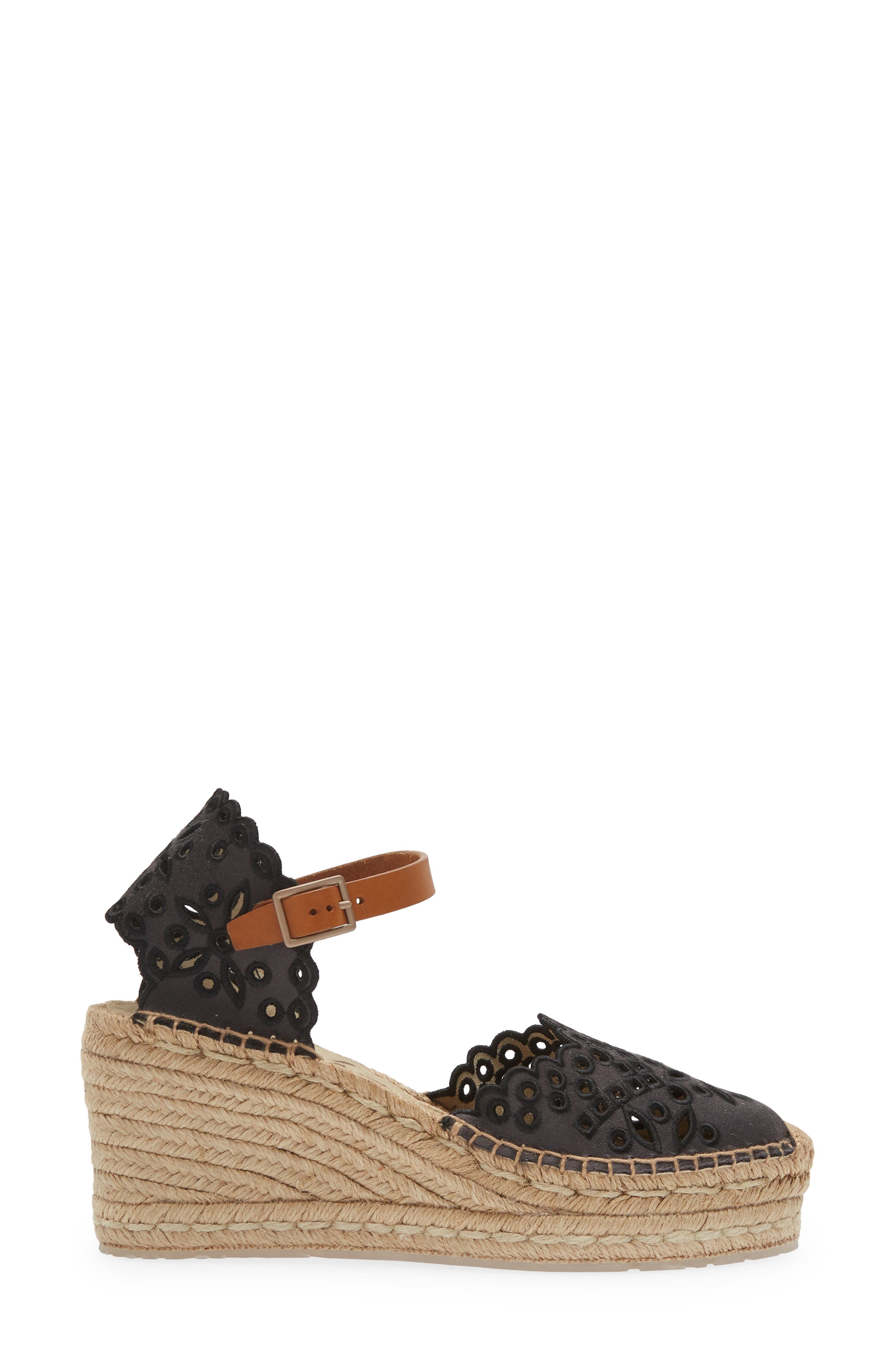 Pedro Garcia Oletta Embroidered Espadrille Platform Sandal, Alternate, color, 