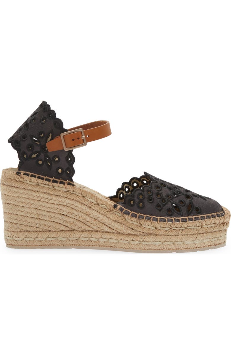 Pedro Garcia Oletta Embroidered Espadrille Platform Sandal, Alternate, color,