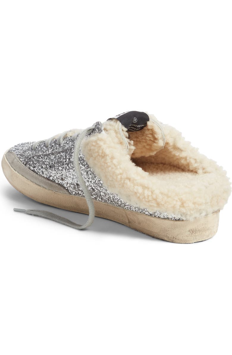 Golden Goose Sabot Superstar Genuine Shearling Slide Sneaker, Alternate, color,