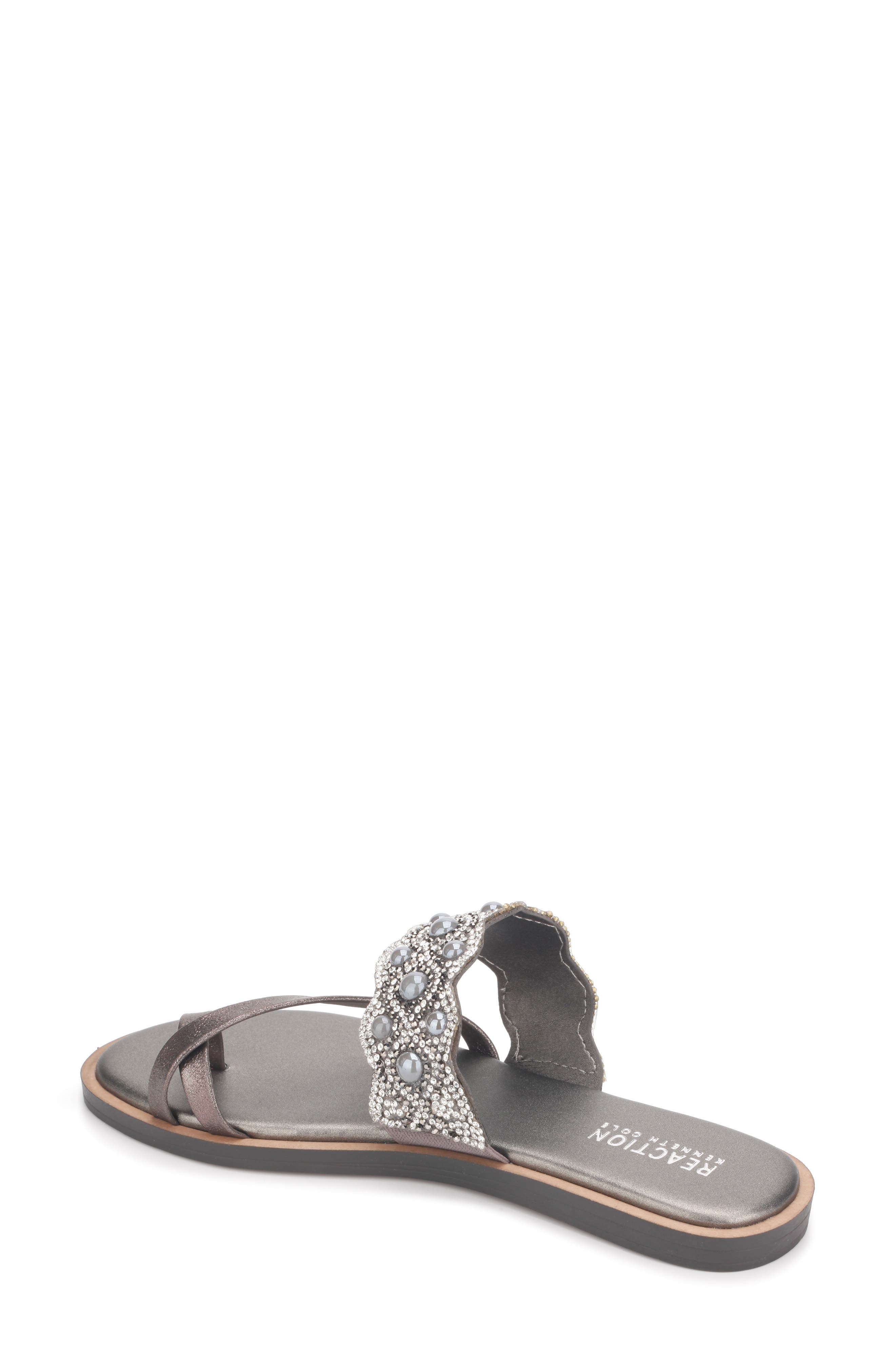 Reaction Kenneth Cole Embellished Toe Loop Sandal, Alternate, color, 