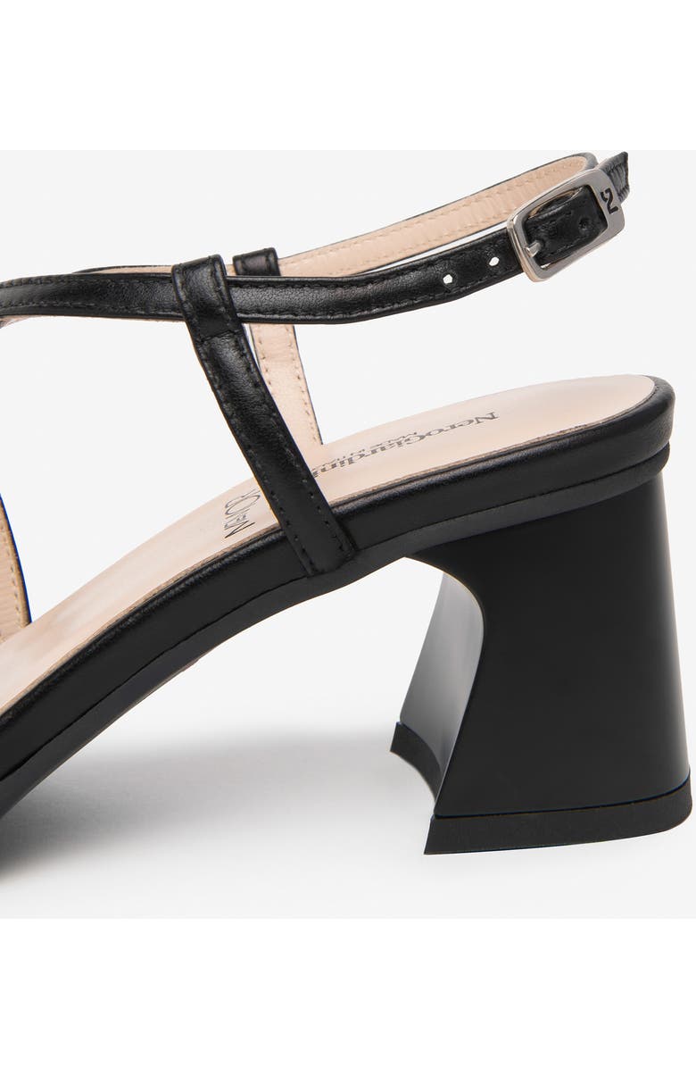 NeroGiardini Strappy Flared Heel Sandal, Alternate, color, Black