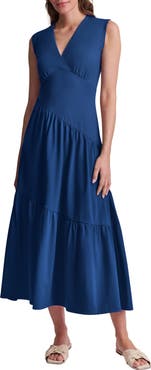 DKNY Stretch Cotton Maxi Dress