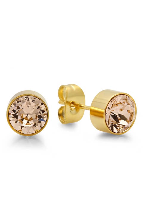 18k Gold Plated Stud Earrings
