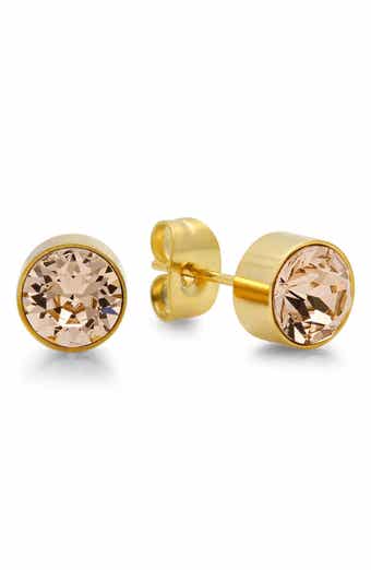 18k Gold Plated Stud Earrings