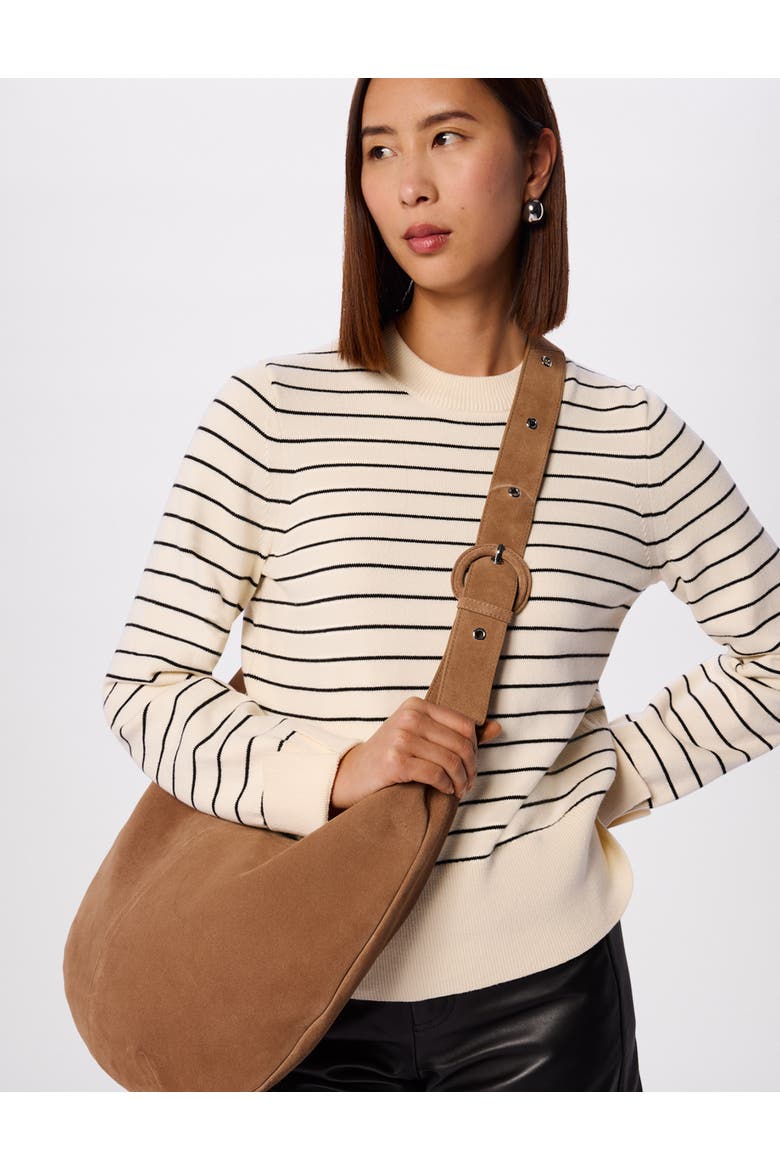 Classic Stripe Cotton Knit Jumper, Main, color, Ivor/Multi