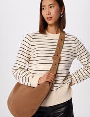 Whistles Classic Stripe Cotton Knit Jumper