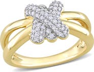 Julianna B. Diamond Love Knot Split-Shank Ring 14k