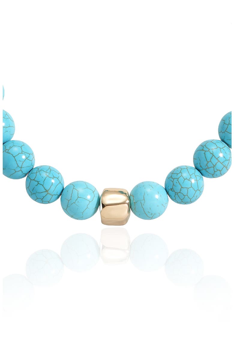 Chunky Beaded Necklace, Alternate, color, TURQUOISE
