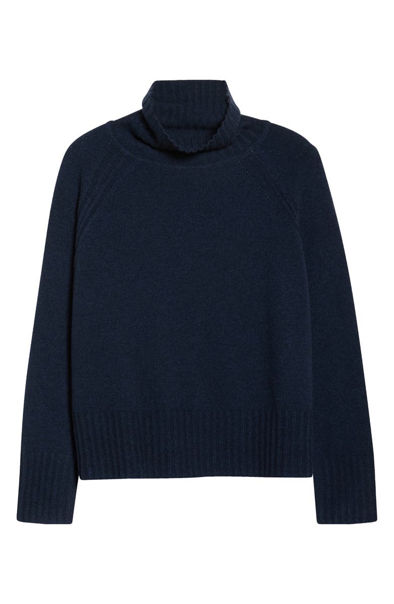 Seasalt Cornwall Basset Cove Merino Wool Blend Turtleneck Sweater, Alternate, color, Maritime