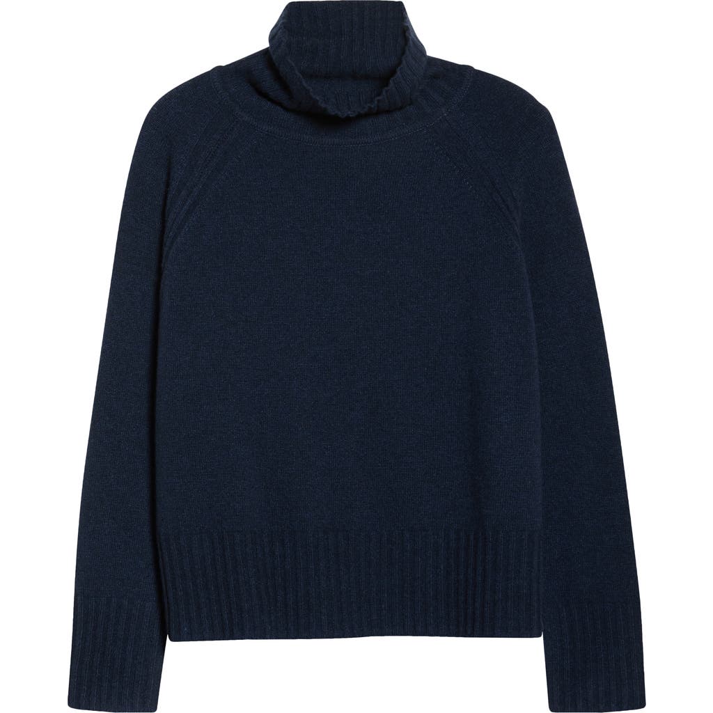 Seasalt Cornwall Basset Cove Merino Wool Blend Turtleneck Sweater In Blue