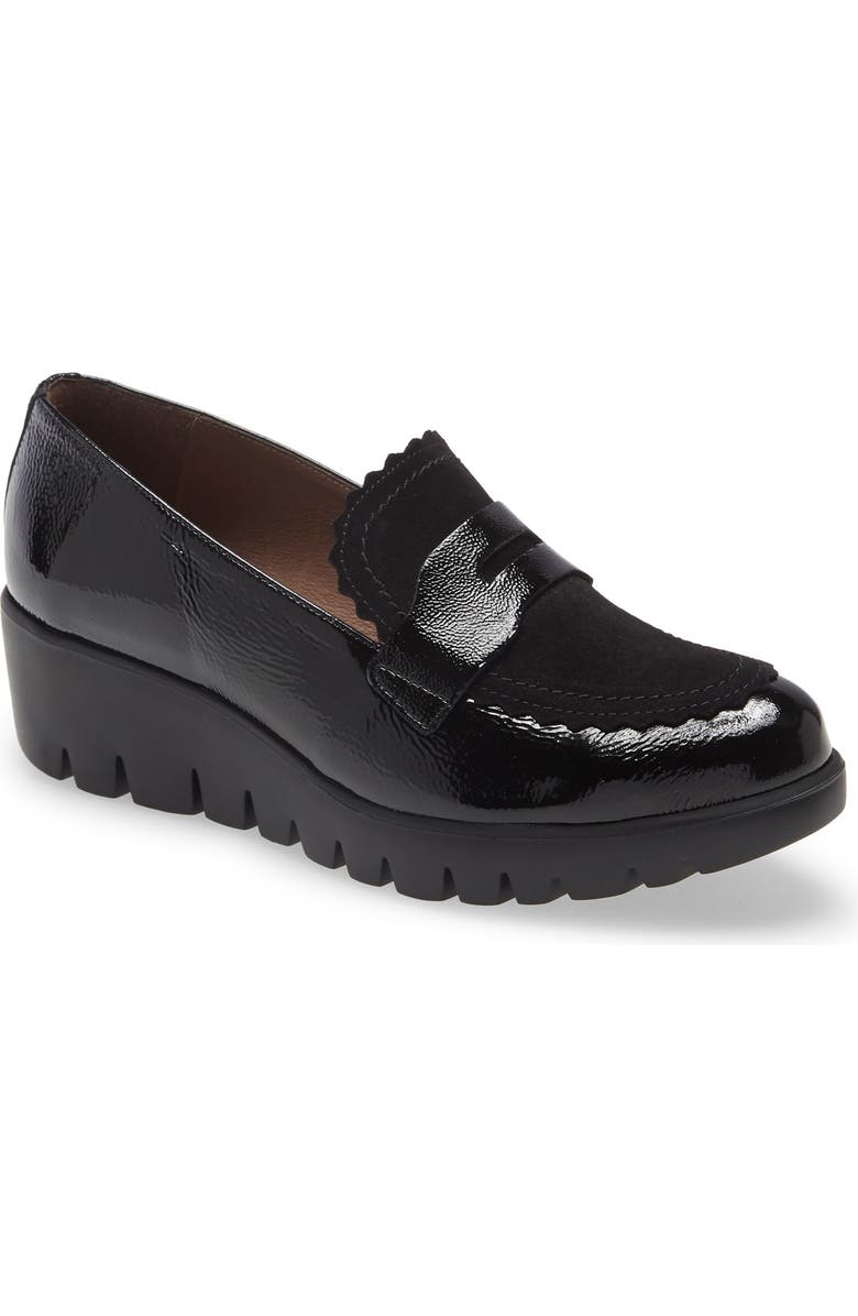 Wonders Lightweight Loafer Wedge, Main, color,