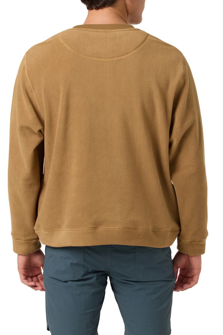 Traveler Superfleece Crewneck Sweatshirt, Alternate, color, DARK KHAKI