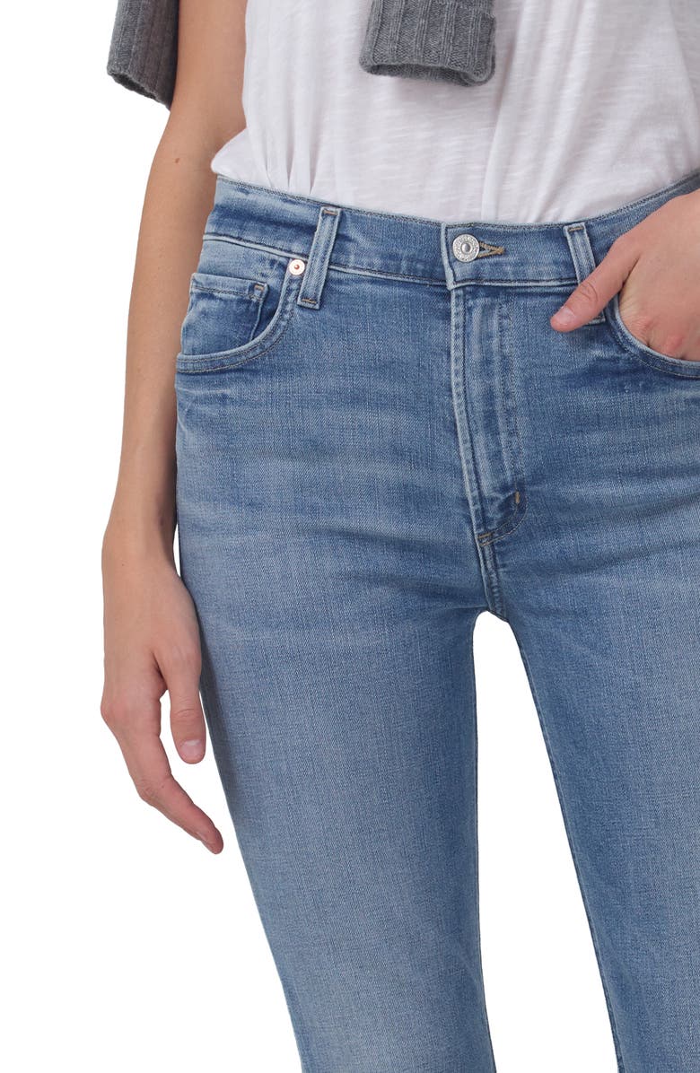 Citizens of Humanity Isola Raw Hem Crop Bootcut Jeans, Alternate, color, 