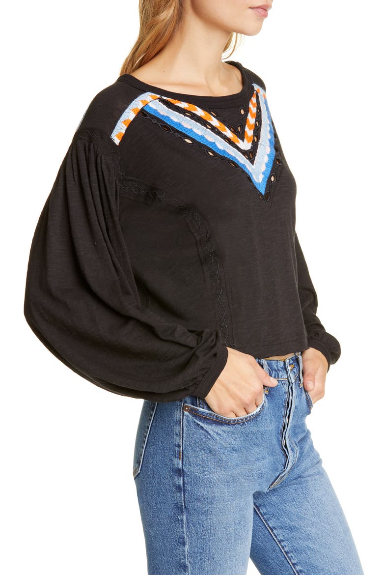 Hand Me Down Top, Alternate, color, BLACK