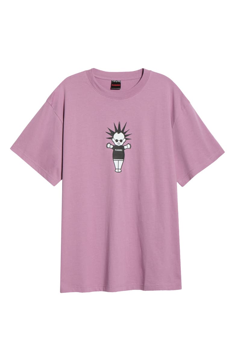 PLEASURES Punkpie Cotton Graphic T-Shirt, Alternate, color, Mauve