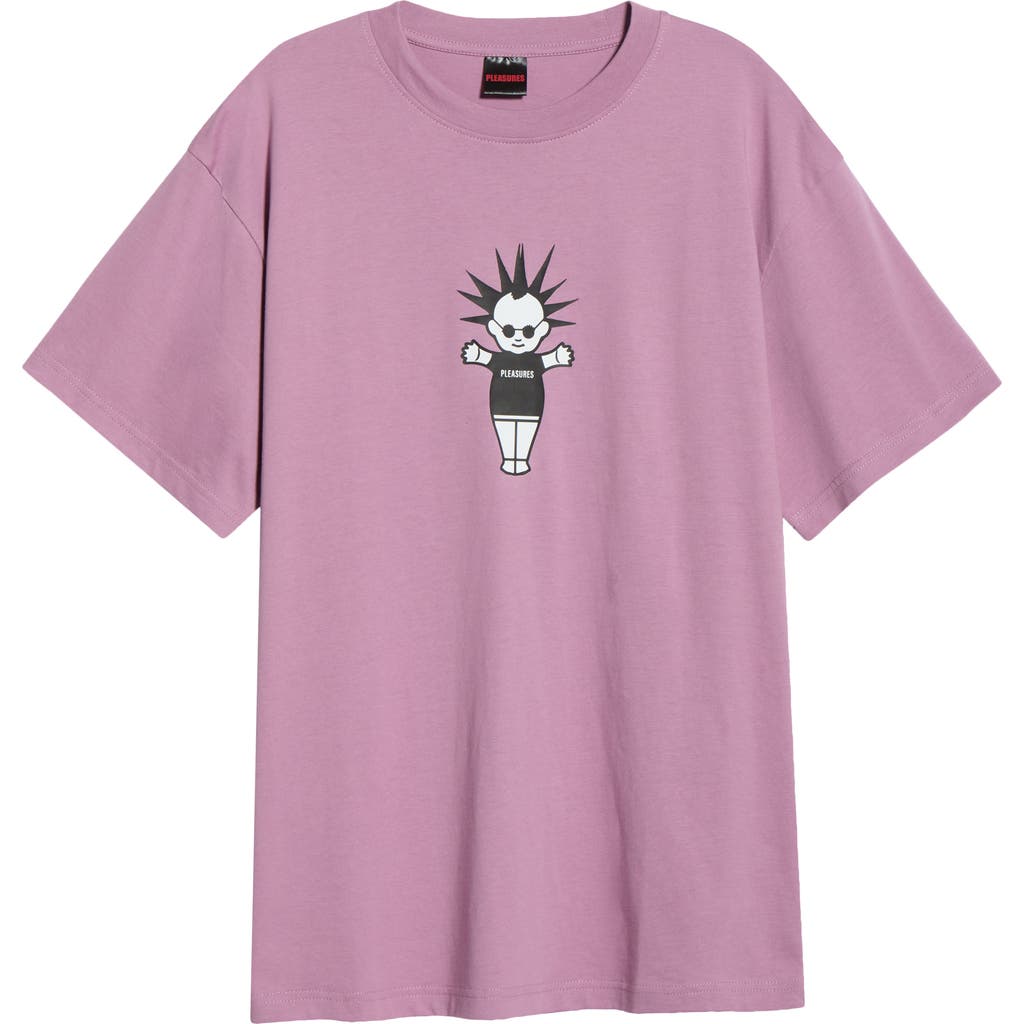 Pleasures Punkpie Cotton Graphic T-shirt In Purple