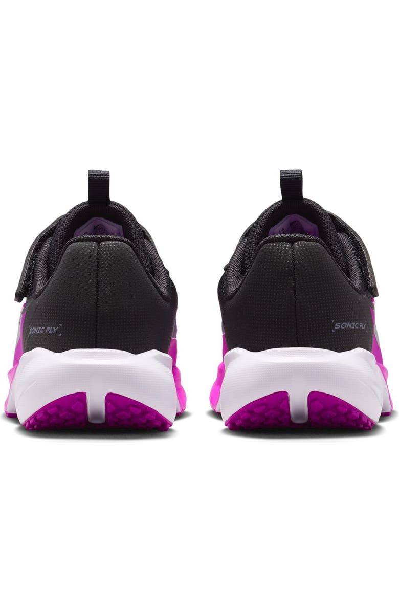 Nike Kids' Sonic Fly Running Shoe, Alternate, color, Black/ Silver/ Vivid Purple
