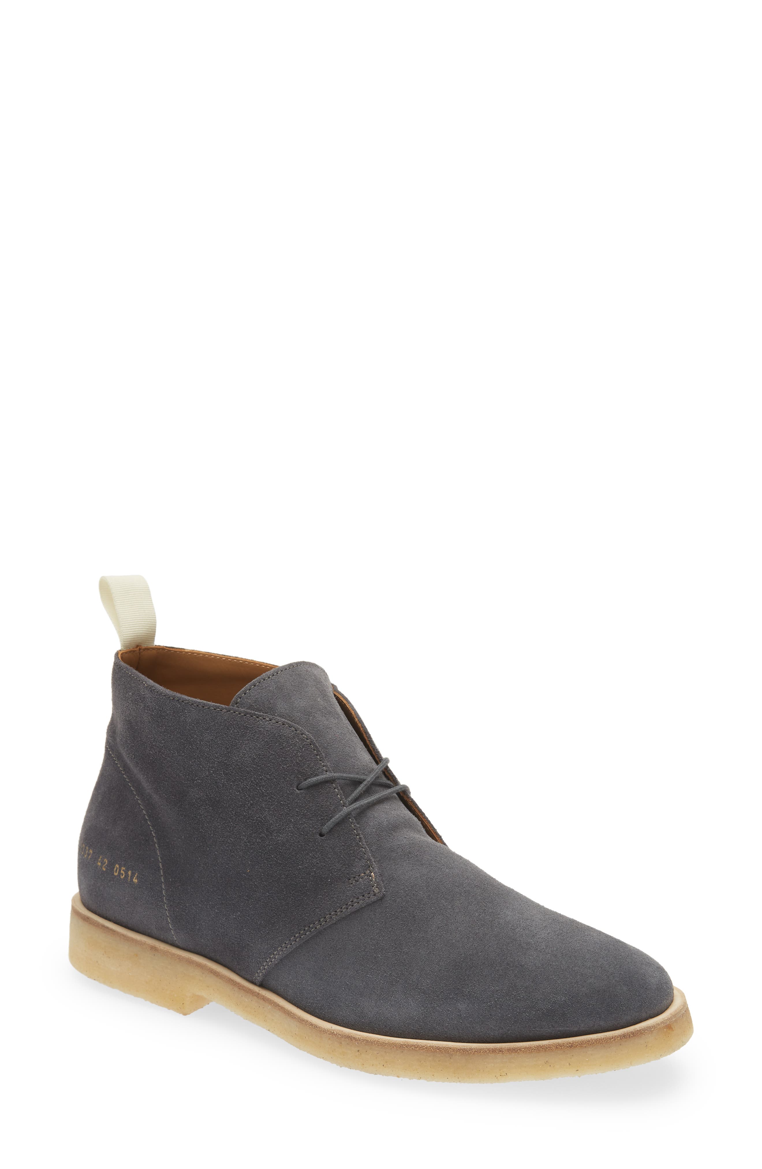 Suede Chukka Boot, Main, color, WASHED BLACK