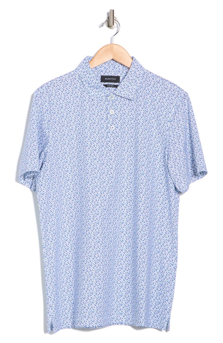 Bugatchi Victor Floral Print Knit Polo, Alternate, color, 