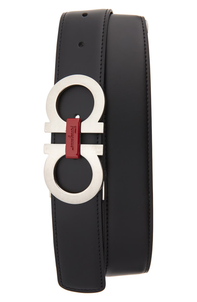 FERRAGAMO Salvatore Ferragamo Reversible Leather Belt, Main, color, 