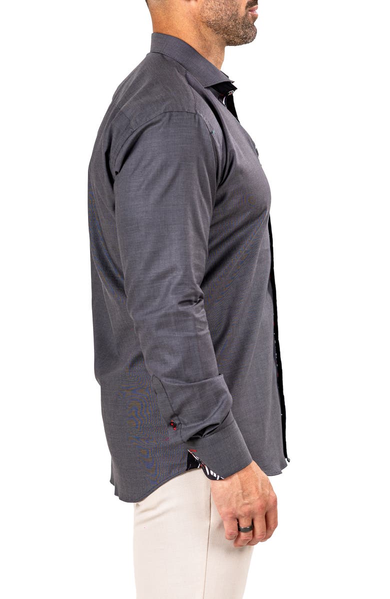 Maceoo Eins Marthy Contemporary Fit Cotton Button-Up Shirt, Alternate, color, 
