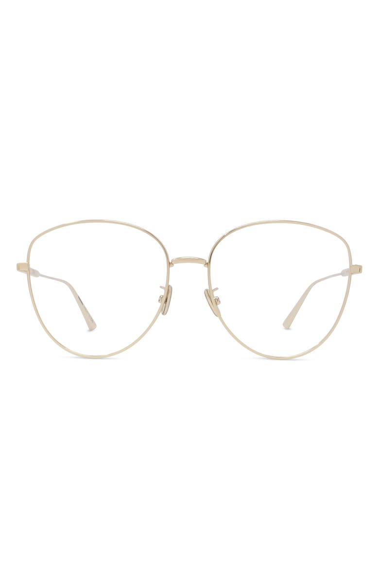 DIOR Gemdior 58mm Optical Glasses, Main, color, Shiny Endura Gold