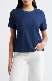 CITY BLUES Eyelet T-Shirt