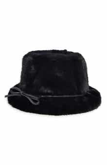 La Fiorentina Faux Fur Bucket Hat