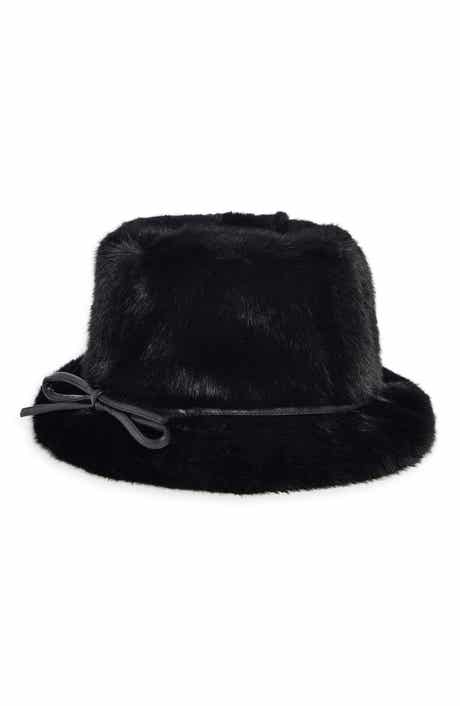 La Fiorentina Faux Fur Bucket Hat