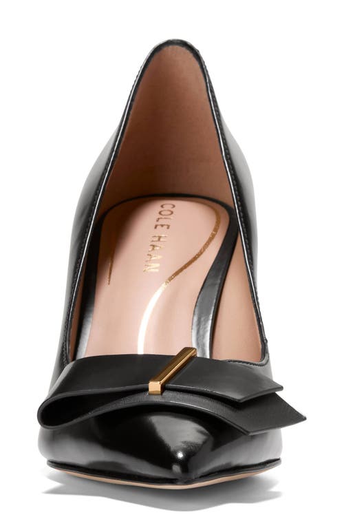 Cole Haan Felicia Bow Pointed Toe Pump In Black