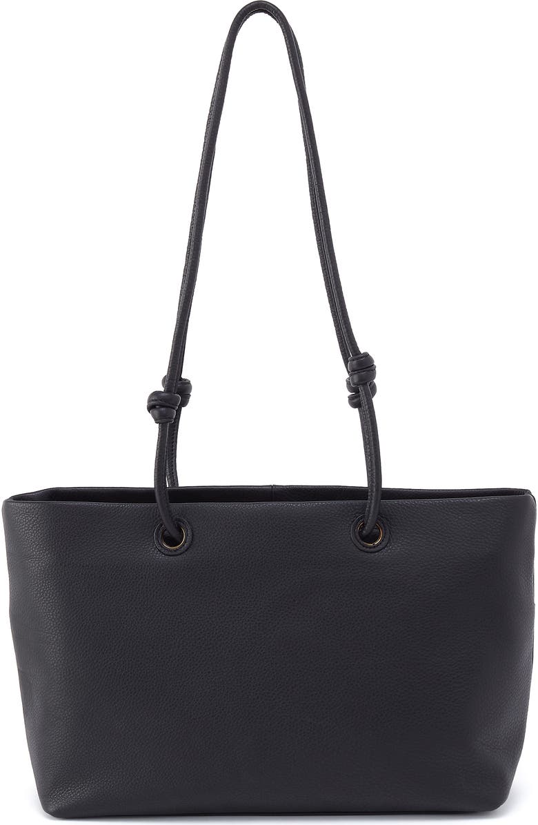HOBO Softie Leather Tote, Main, color, Black