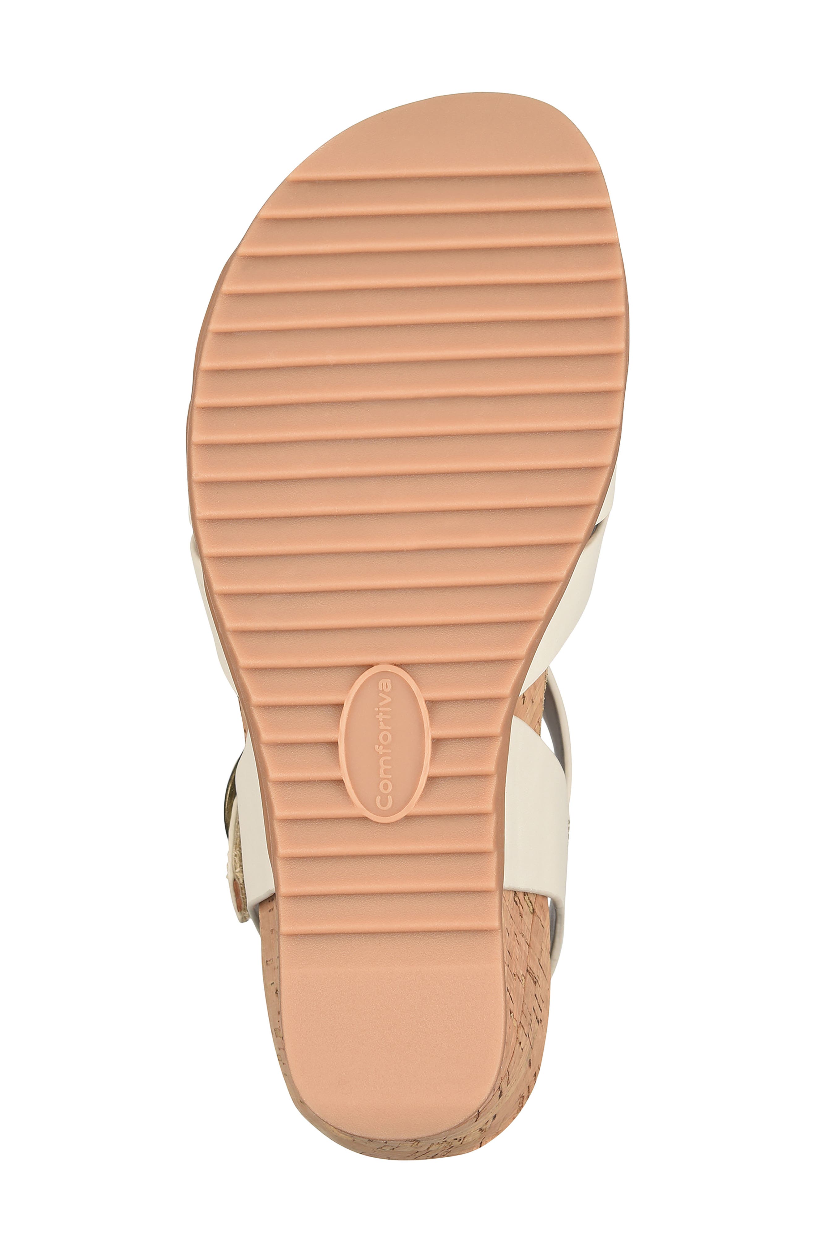 Comfortiva Taralyn Wedge Sandal, Alternate, color, Off White