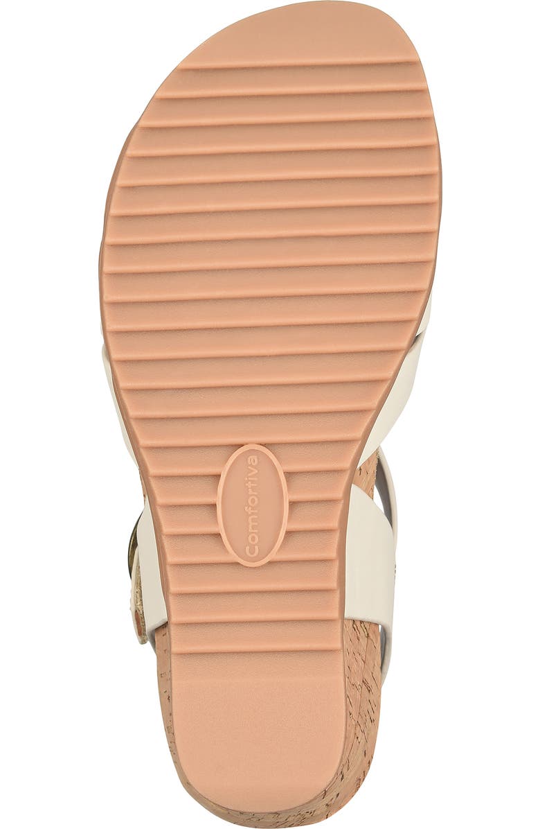 Comfortiva Taralyn Wedge Sandal, Alternate, color, Off White