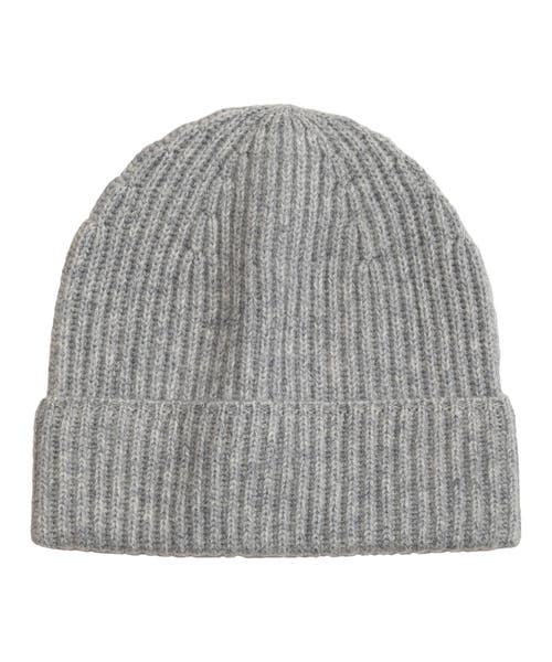 Echo Basic Cardigan Stitch Beanie In Gray