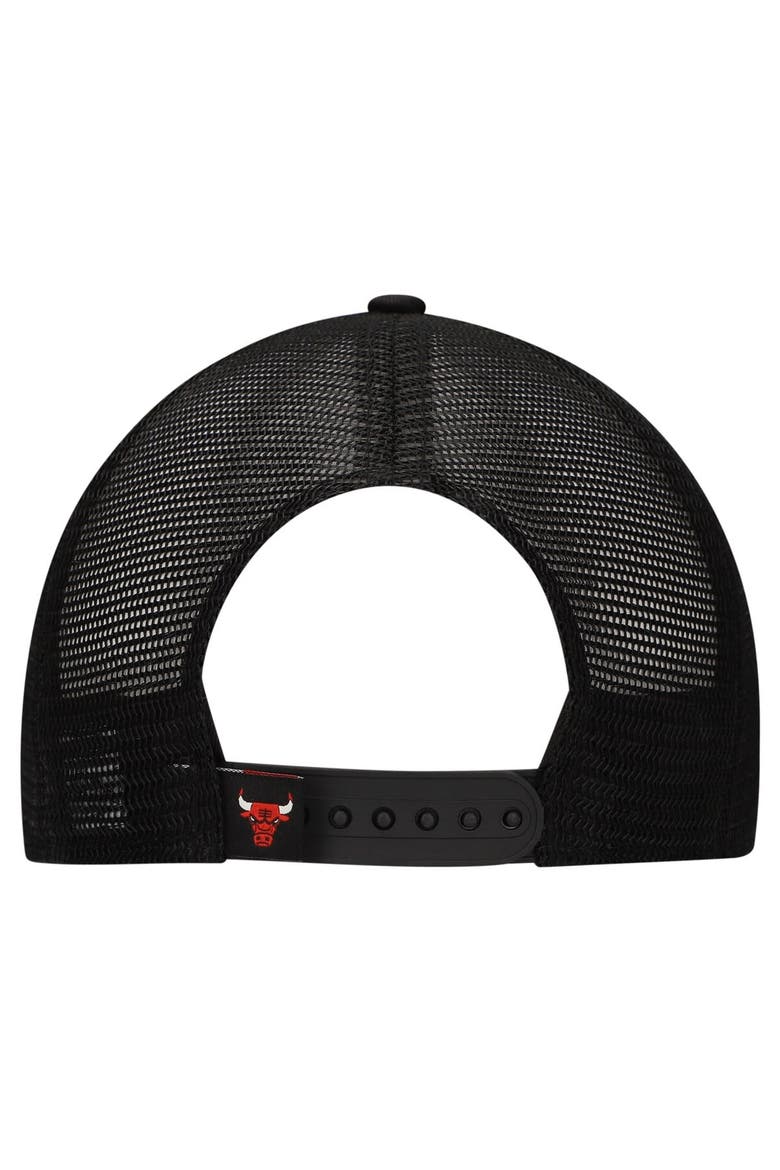 Youth New Era White/Black Chicago Bulls Court Sport Mascot 9FIFTY Snapback Hat, Alternate, color, White