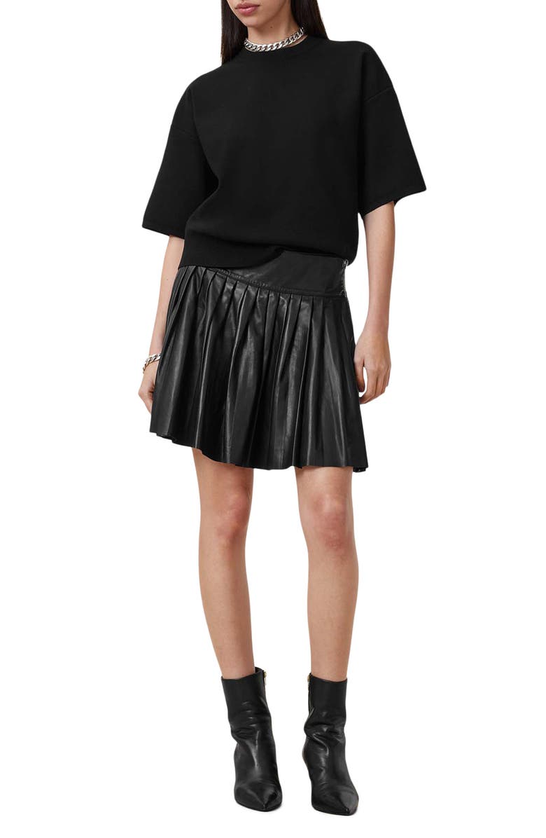 AllSaints Remi Elbow Sleeve Knit Top, Alternate, color, 