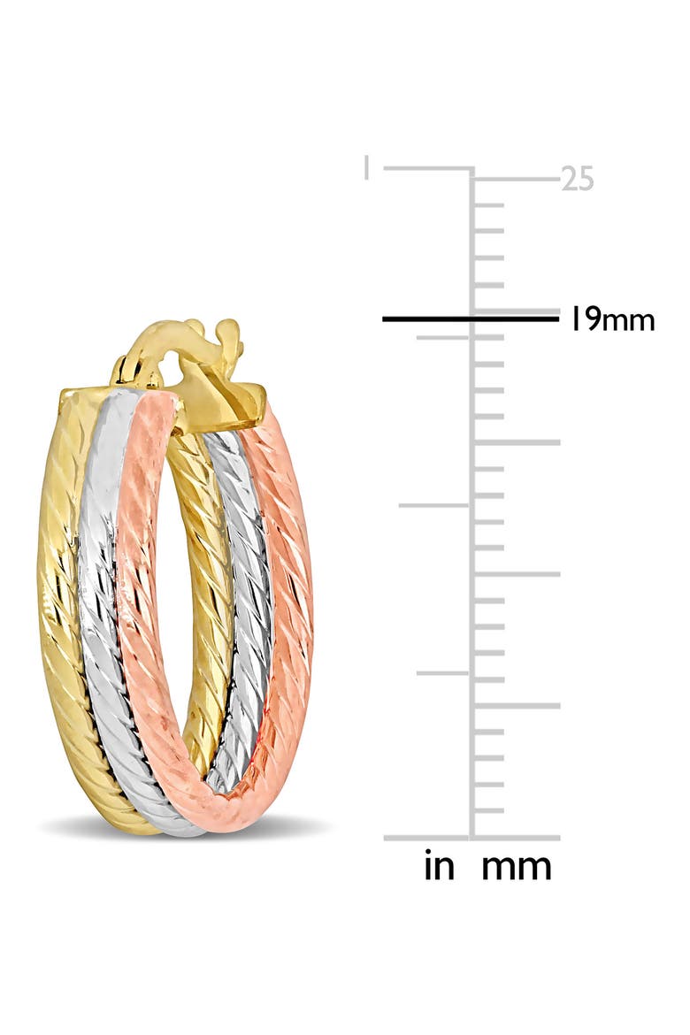 Twisted Triple Hoop Earrings, Alternate, color, MULTI-COLOR