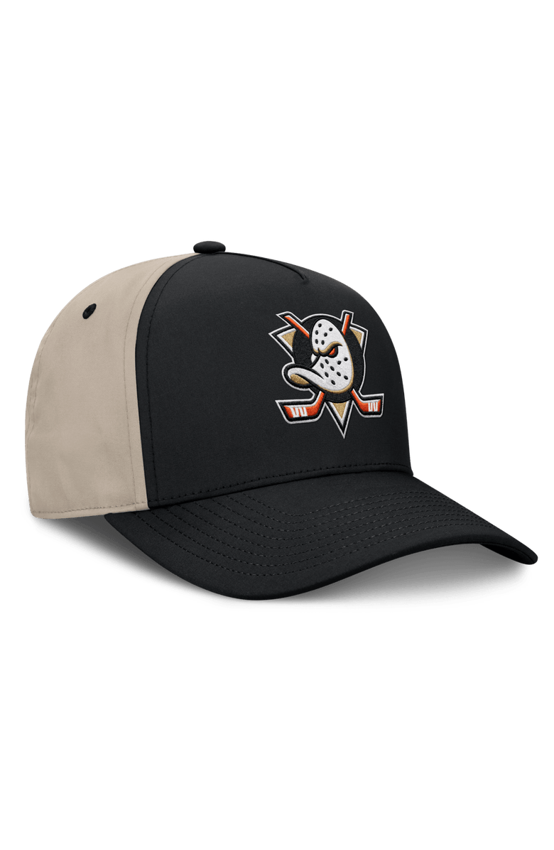 FANATICS Men's Fanatics Black/Tan Anaheim Ducks 2026 Stanley Cup Playoffs Locker Room Adjustable Hat, Alternate, color, Black