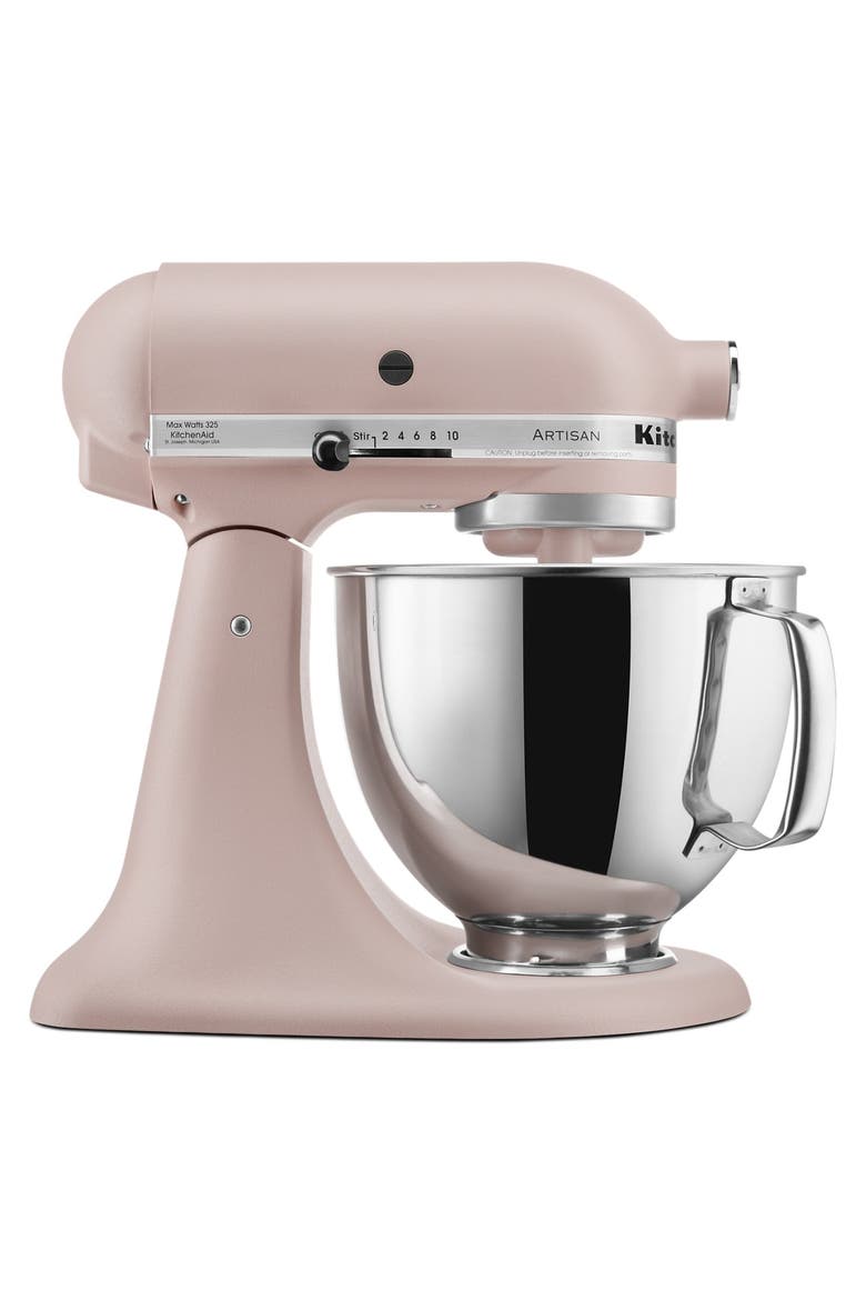 Artisan 5 Quart Tilt-head Stand Mixer, Main, color, Feather Pink