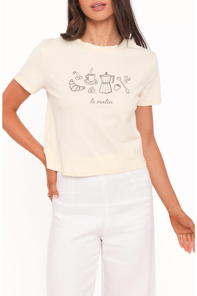 Camelia Graphic T-Shirt, Main, color, CREAM