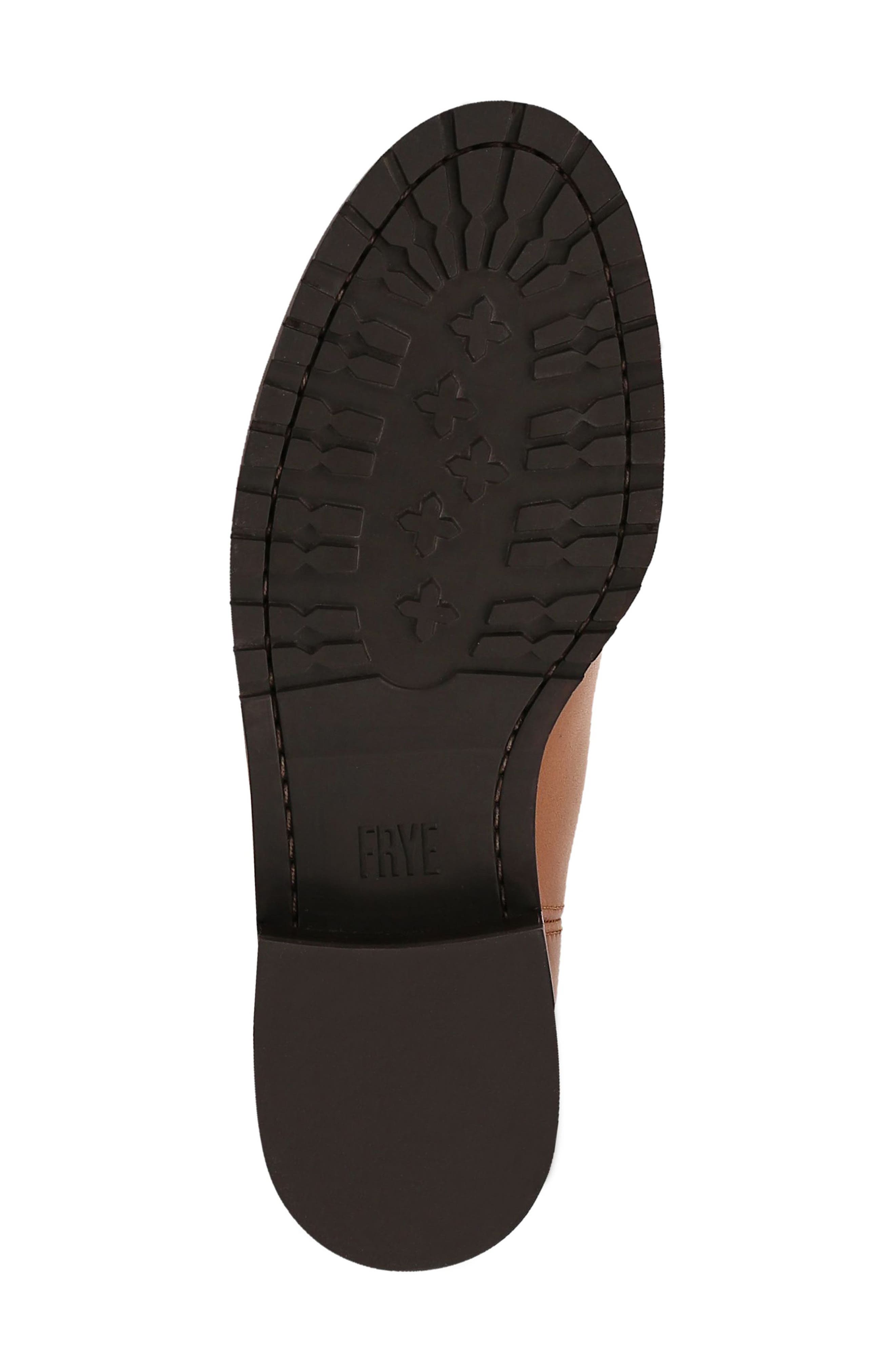 Melissa Lug Button Tall Leather Boot, Alternate, color, TAN