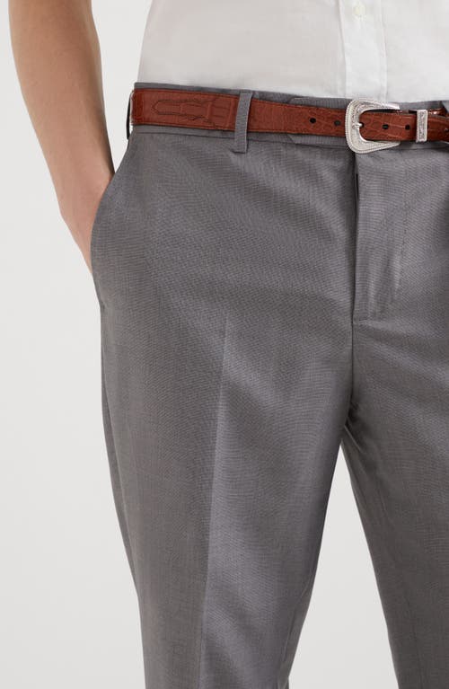 Brunello Cucinelli Formal Fit Trousers In Grey