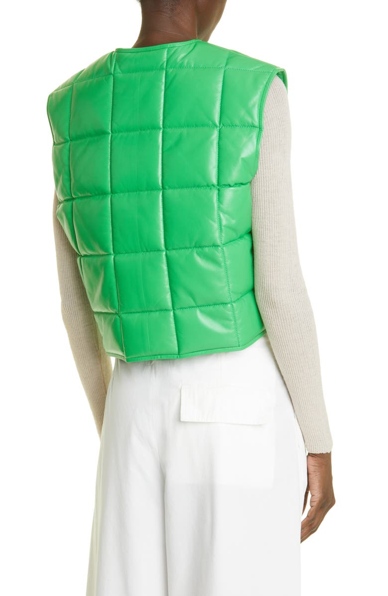 Bottega Veneta Quilted Leather Vest, Alternate, color,