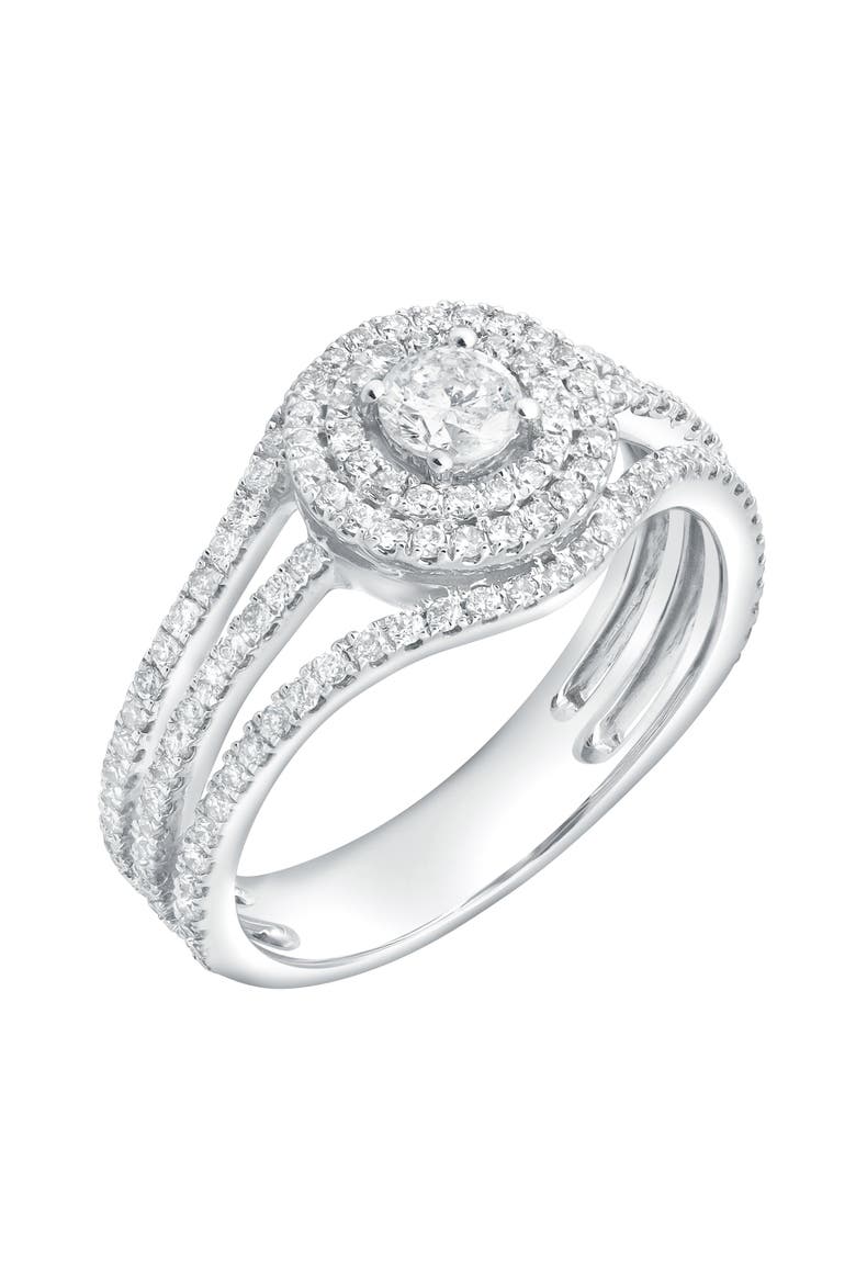 Veyora 0.8 Ct 14K Gold Diamond Ring, Alternate, color, 14K White Gold